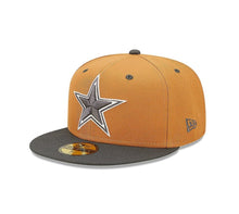 Load image into Gallery viewer, Dallas Cowboys New Era 59Fifty Light Bronze Steel Clouds Hat