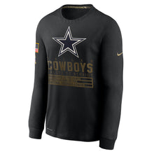 Load image into Gallery viewer, Dallas Cowboys Salute to Service Dri-FIT Nike Long Sleeve Tee