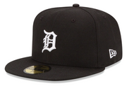 Detroit Tigers New Era 59Fifty 5950 Navy Fitted Hat with White Detroit Tigers Logo # 70654425