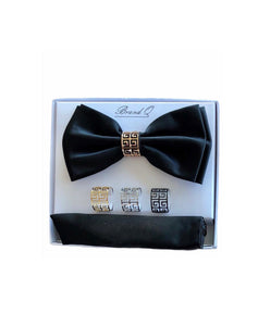 Bowtie and Hanky Set with Four Knot Rings