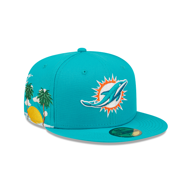 Miami Dolphins Cloud Icon New Era 59Fifty Fitted Cap