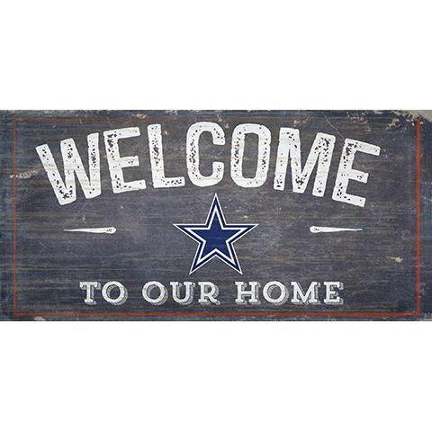 Dallas Cowboys Welcome Distressed 6 x 12