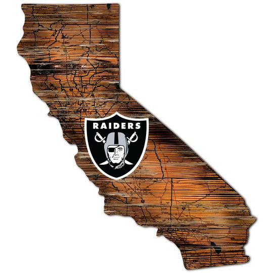 Las Vegas Raiders Distressed Sign with Logo