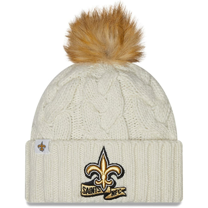 New Orleans Saints Pom Knit Beanie