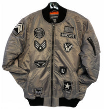 Load image into Gallery viewer, Bomber Jacket with Patches