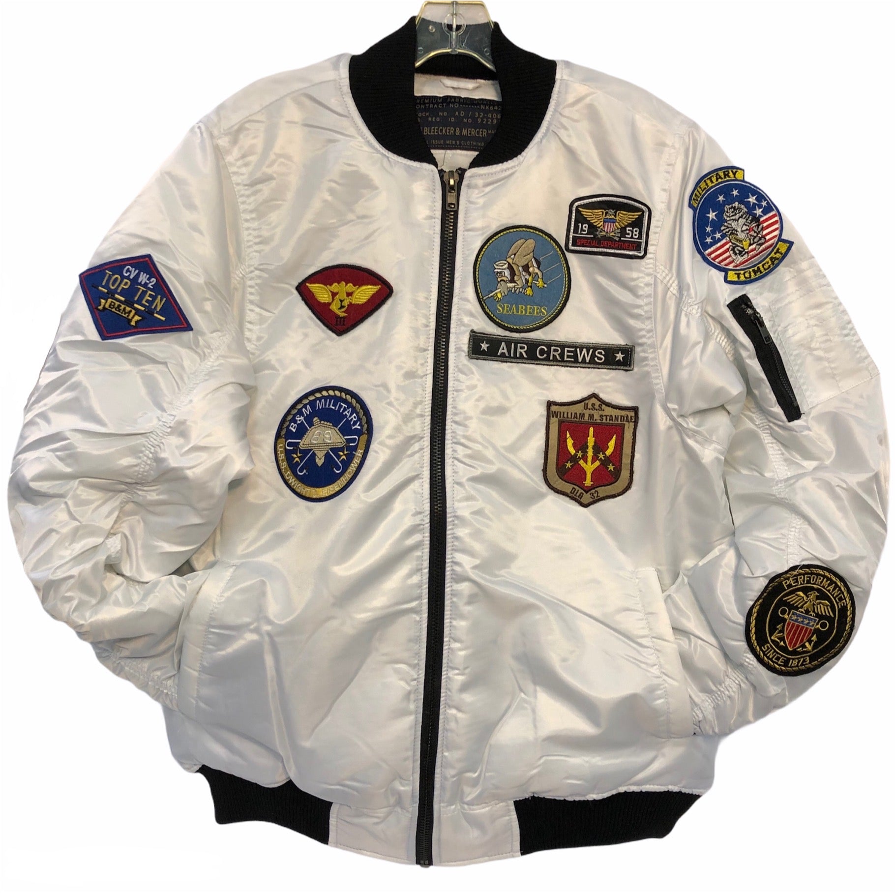 Bomber Gun Patch On Coat Bomber Flight Jacket With Aviation