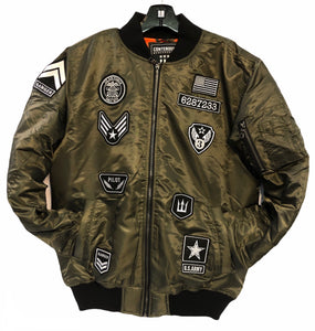 Bomber Jacket with Patches