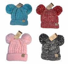 Load image into Gallery viewer, KIDS&#39; Double Pom Beanie