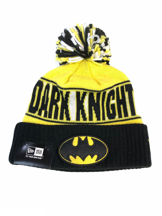 Dark Knight Batman New Era Pom Knit Beanie