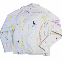 Load image into Gallery viewer, Paint Splattered Jean Jacket