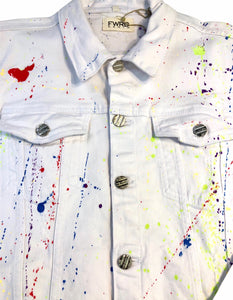 Paint Splattered Jean Jacket