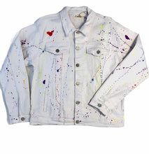 Load image into Gallery viewer, Paint Splattered Jean Jacket