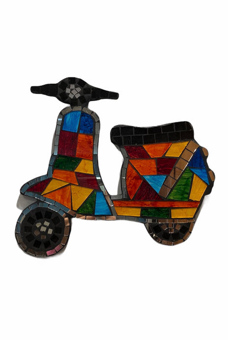 Mosaic Vespa Wall Decor