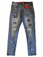 Studded Light Blue Jeans by Bleecker & Mercer