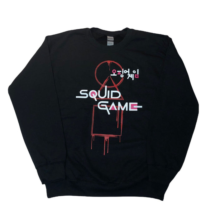 Squid Games Dripping Shapes Fleece Crew