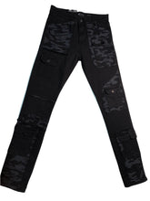 Load image into Gallery viewer, Black and Camo Jeans