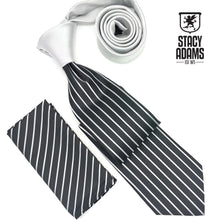 Load image into Gallery viewer, Stacy Adams Solid Knot Vertical Panel Tie and Hanky Set