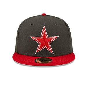 Dallas Cowboys New Era 59Fifty Red Gray Steel Clouds Hat