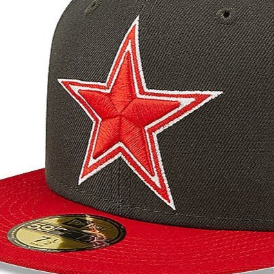 Dallas Cowboys New Era 59Fifty Red Gray Steel Clouds Hat