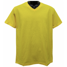 Load image into Gallery viewer, Plain V Neck Tee Shirt