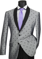Vinci Slim Fit Polka Dot Suit
