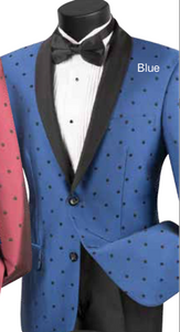 Vinci Slim Fit Polka Dot Suit