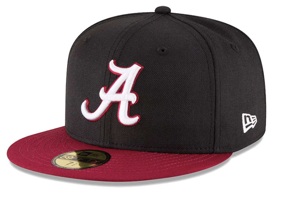 New Era 59 FIFTY Alabama Black and Crimson Fitted Cap