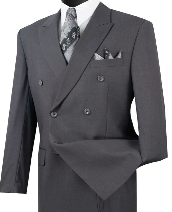 Vinci Double Breasted Suit (Beige, H. Gray & Black)