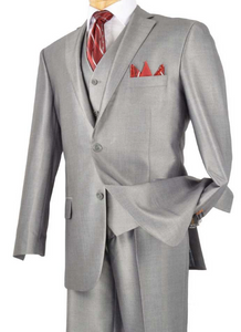Vinci Three Piece Shine Suit (Available in Multiple Colors)