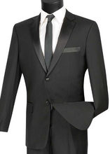 Load image into Gallery viewer, Slim Fit Tuxedo in Black, Navy, Grey, White &amp; Ivory # TSC900