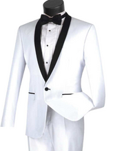 Load image into Gallery viewer, Vinci Slim Fit Shawl Collar Tux (Black,Grey, Ivory)
