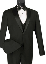 Load image into Gallery viewer, Four Piece Regular Fit Tuxedo by Vinci - Jacket, Pants, Vest and Bow Tie