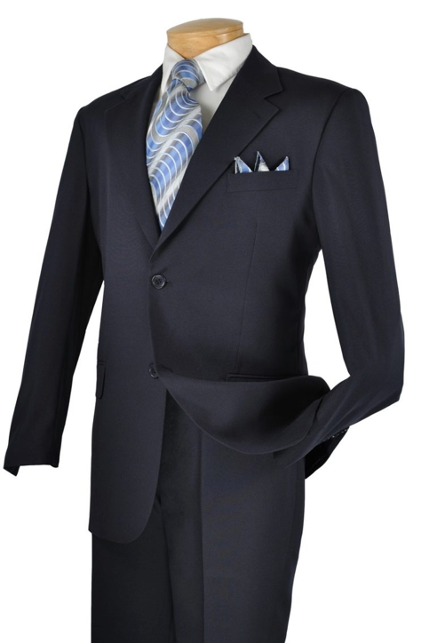 Regular Fit Single Breasted Suit (Navy & Burgundy)