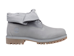 Roll Top Boots, Grey Nubuck (Only Available to ship within the USA)