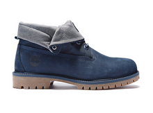 Load image into Gallery viewer, Roll Top Boots, Navy Nubuck (Only Available to ship within the USA)