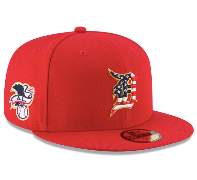 Detroit Tigers New Era 59Fifty Stars & Stripes 4th of July Fitted Cap