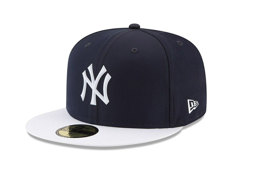 Navy and White Fitted New York Yankees Cap