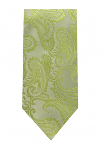 Men's Microfiber Paisley Tie (Gold Variations)