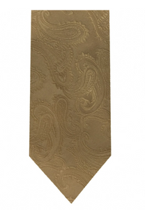 Men's Microfiber Paisley Tie (Gold Variations)