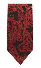 Load image into Gallery viewer, Microfiber Paisley Tie (Red Variations)