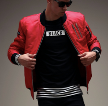 Load image into Gallery viewer, Basic Bomber Jacket (Available in Red, Black, White, Olive &amp; Navy)