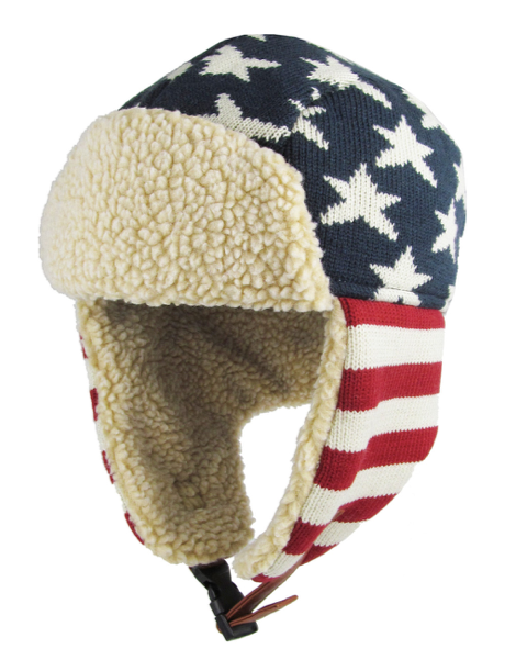 American Flag Trapper Hat