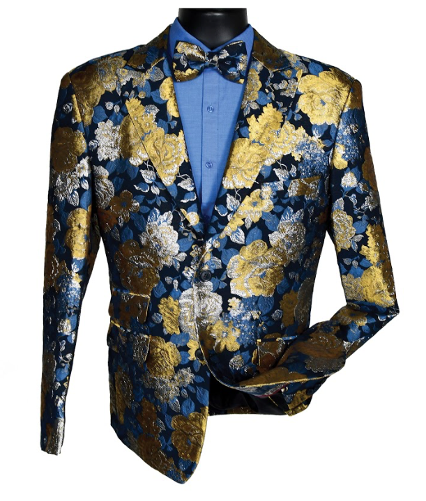 Slim Fit Party Blazer with Bowtie (Available in Multiple Colors)