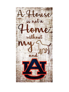 Auburn University House is Not a Home 6 x 12 Sign