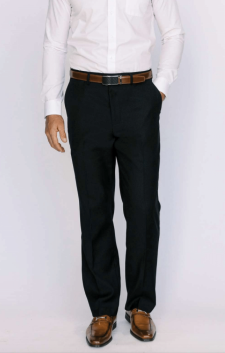 Navy Modern Fit Dress Pants 32 Waist-32 Length