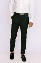Load image into Gallery viewer, Black Slim Fit Dress Pants
