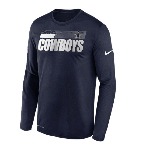 Nike dallas cowboys 2024 long sleeve shirt