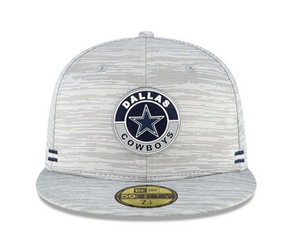 Dallas Cowboys New Era Mens Sideline Dolphin Grey 59Fifty Hat
