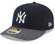 New York Yankees New Era 59Fifty 5950 Fitted Navy Cap with Charcoal Gray Visor & White NY Logo