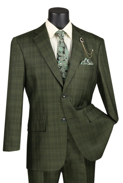 Glen Plaid Three Piece Suit